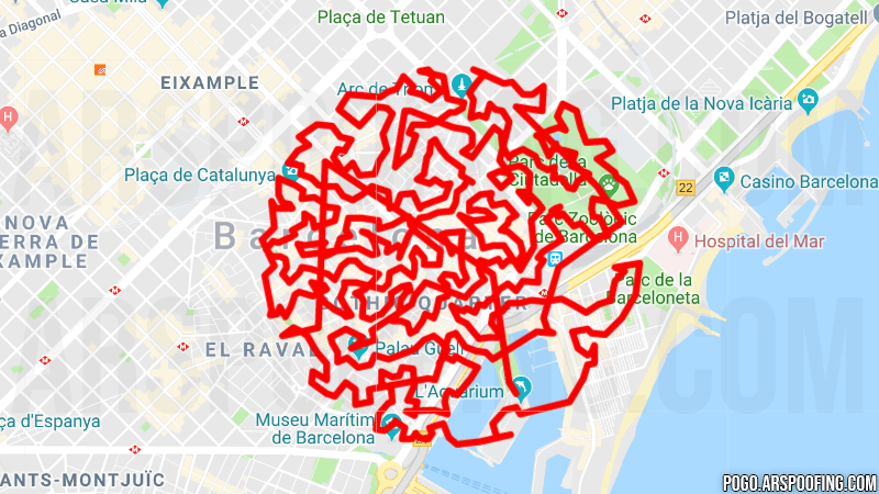 Barcelona GPX Map