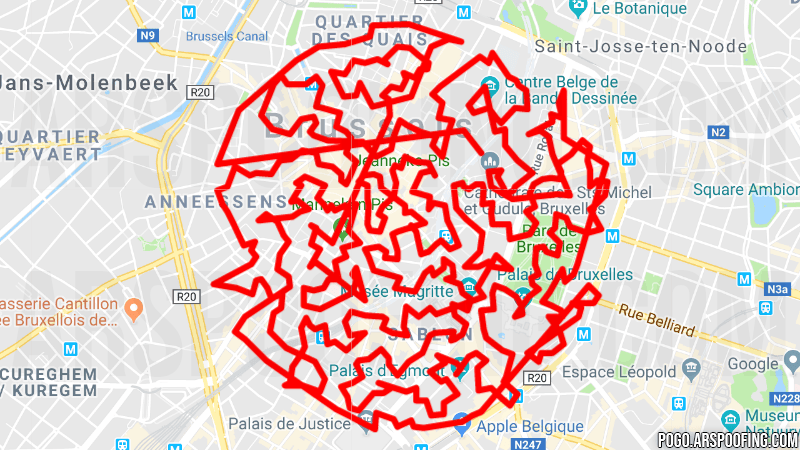 Brussels GPX Map