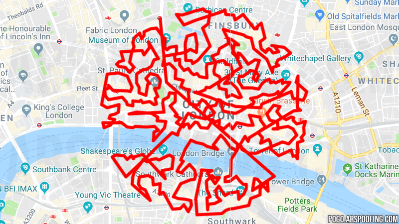 London #1 GPX Map