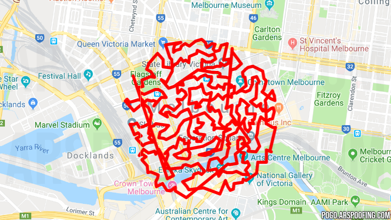 Melbourne #1 GPX Map