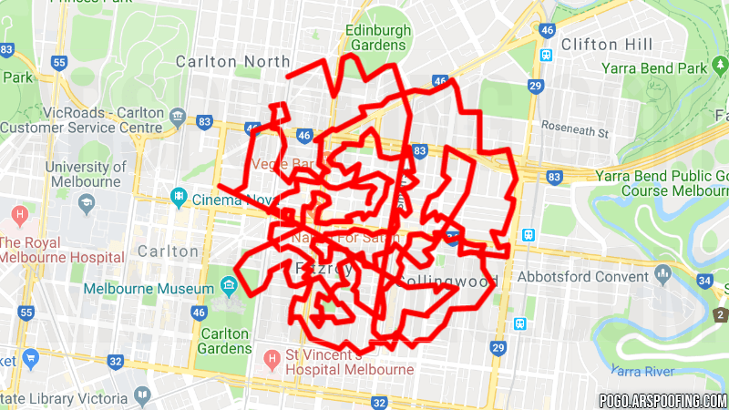 Melbourne #2 GPX Map